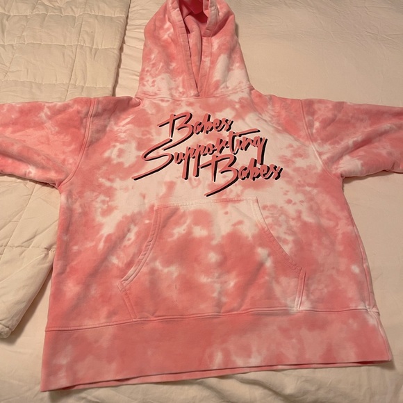 Brunette The Label x Juicy Couture Sweatshirt (Pink Marble Tie-Dye) XS - Picture 4 of 7
